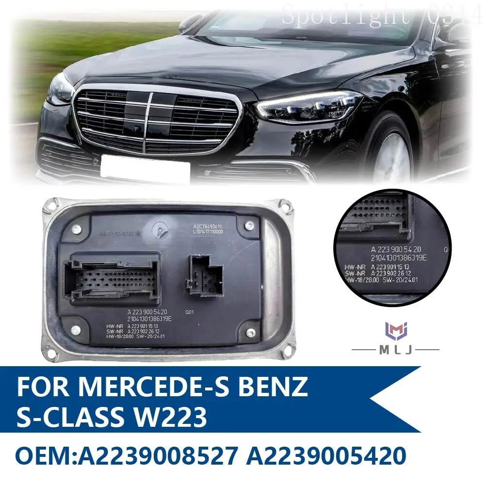 For Mercedes-Benz S Class W223 A2239005420 A2239008527 Headlight DRL Computer Control Module Angel Eye Module Car Accessories