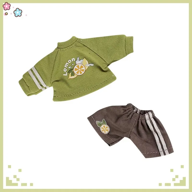 New Ob11 Doll Fashionable Bf style Sweatshirt shorts set Doll Clothes for 17CM Doll DIY Chirldren Dress Up Doll's Clothes