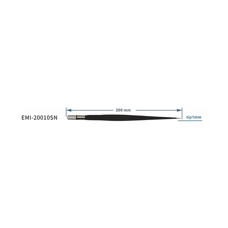EMSLIFE Non-stick Silver Tip Bipolar Forceps Electricity-Powered 130mm/160mm/200mm/220mm CE Certified for Electro-Coagulation