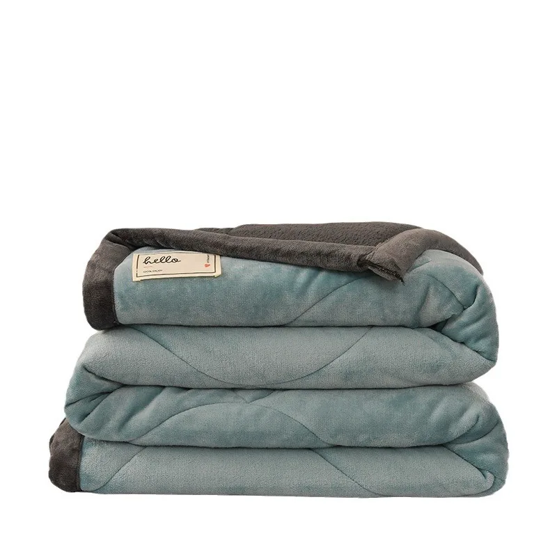 

Новое утолщенное одеяло из овечьей шерсти, одеяло из молочной шерсти, покрывало, зимнее теплое одеяло для дивана, одеяло с кондиционером, одинарное двойное 이불