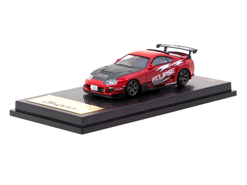 IG x Tarmac Work 1:64 Supra JZA80 RZ Druckgussautomodell Miniaturgeschenke