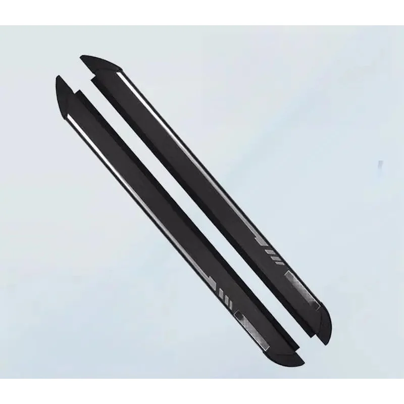High Quality Aluminum Alloy Black Whirlwind Style Side Step Running Board Auto Exterior Modification Protective Accessories