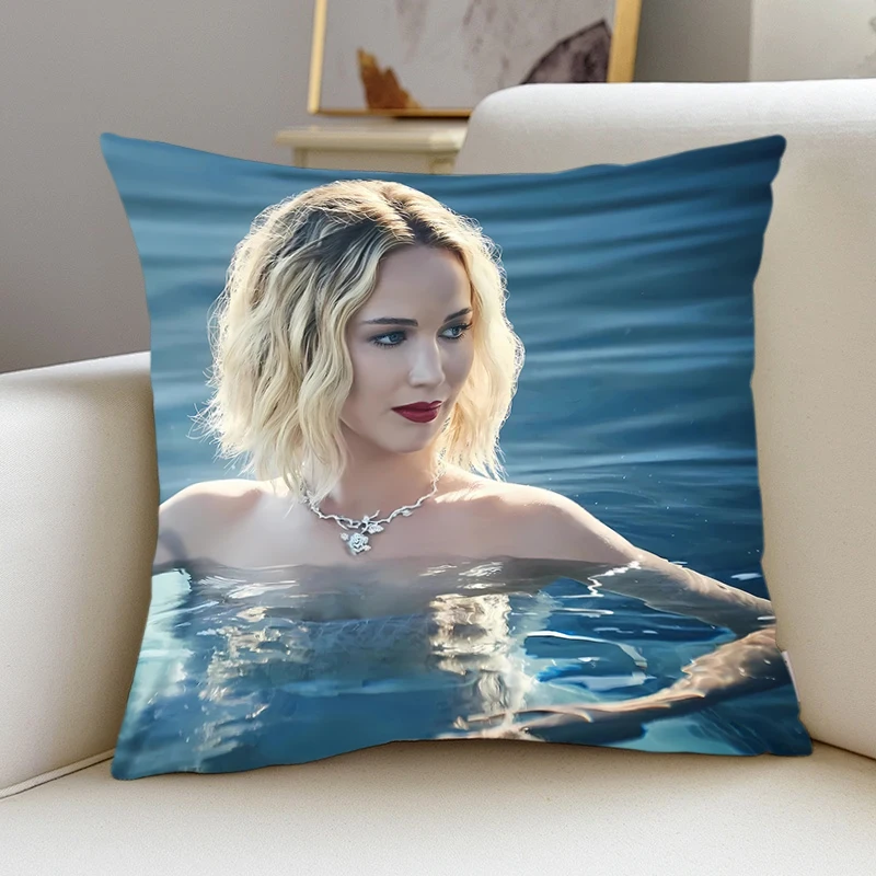 Home decor Pillow Cover iving J-Jennifer Lawrence room bedroomo office Dakimakura Throw Pillows Square Pillowcase Home Decor