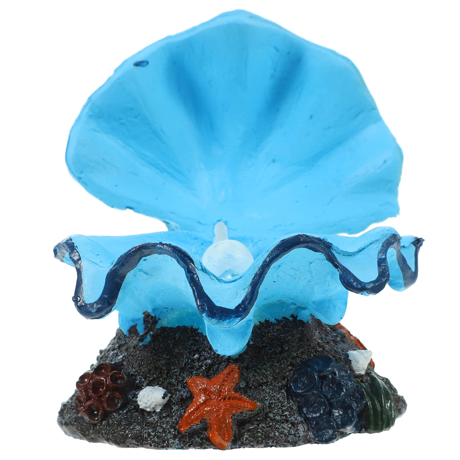 الراتنج قذيفة حوض السمك الديكور تصميم واقعي قاعدة مستقرة خزان الأسماك الفوار الهواء حجر الأكسجين فقاعة الناشر حوض السمك