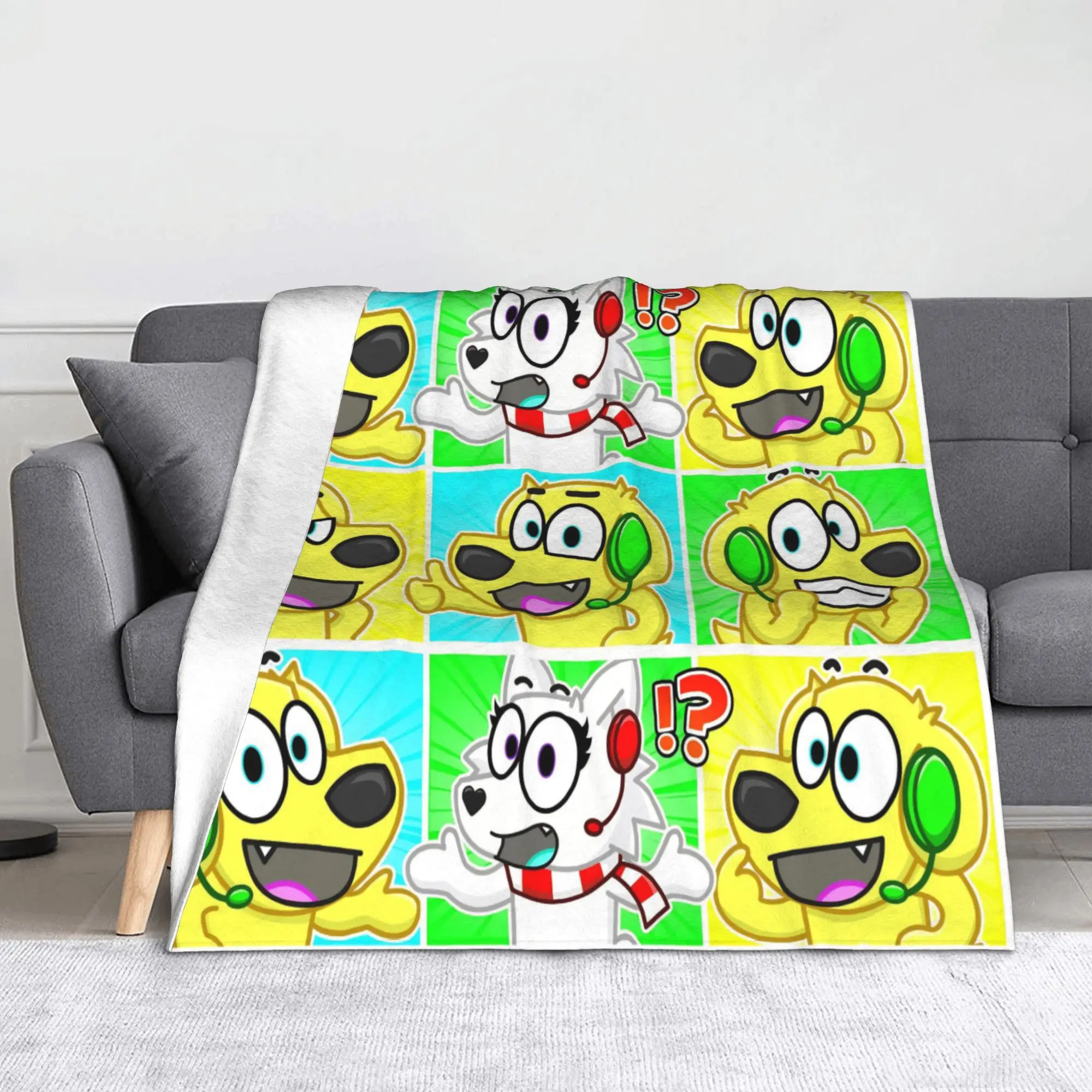Tylers And Snowi Gaming Blanket Game Anime Fuzzy Throw Blankets Bed Sofa Decoration Ultra-Soft Warm Bedspread