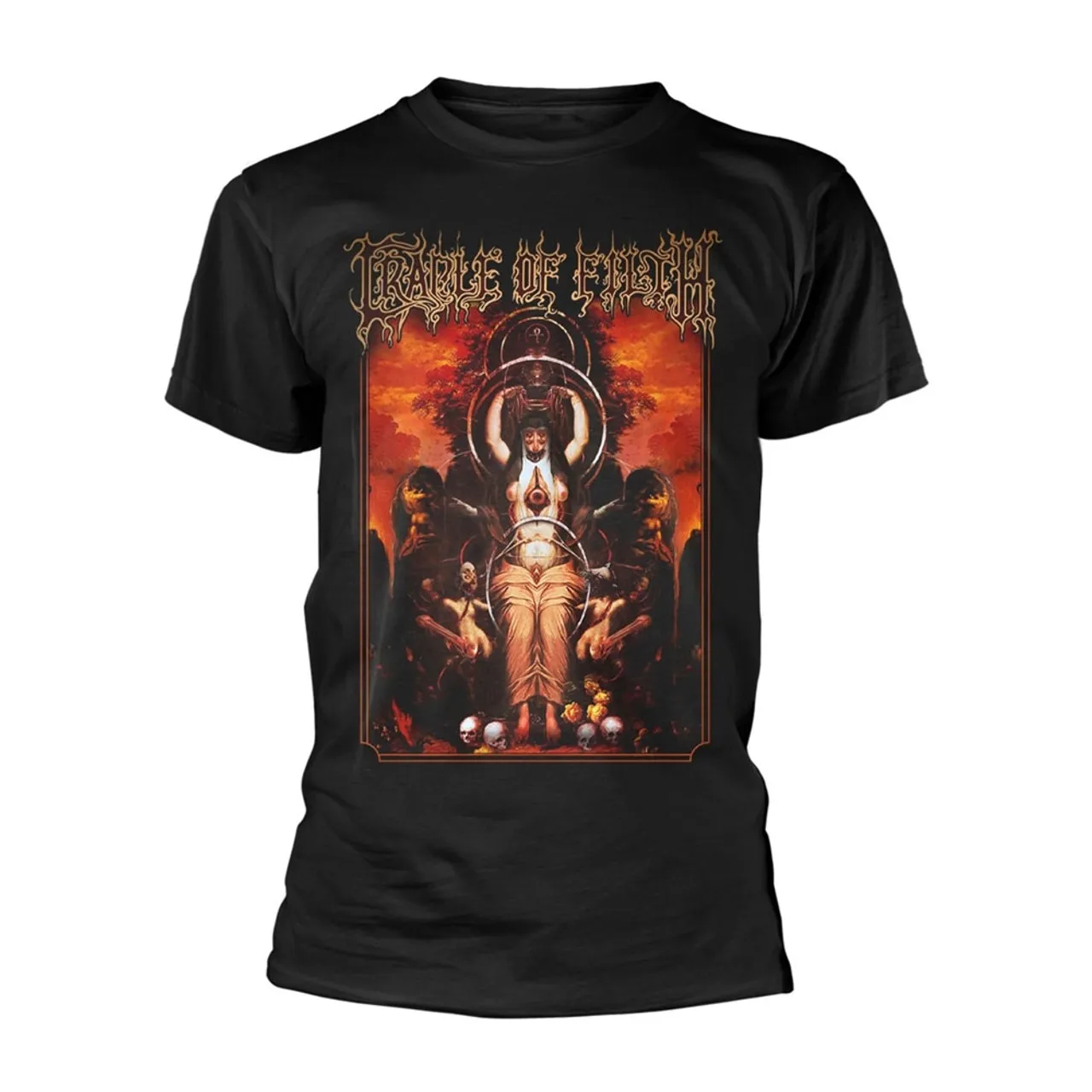 

Cradle of Filth Malignant Perfection Мужская и женская свободная футболка с короткими рукавами и графическим принтом, повседневная, всесезонная, роскошная