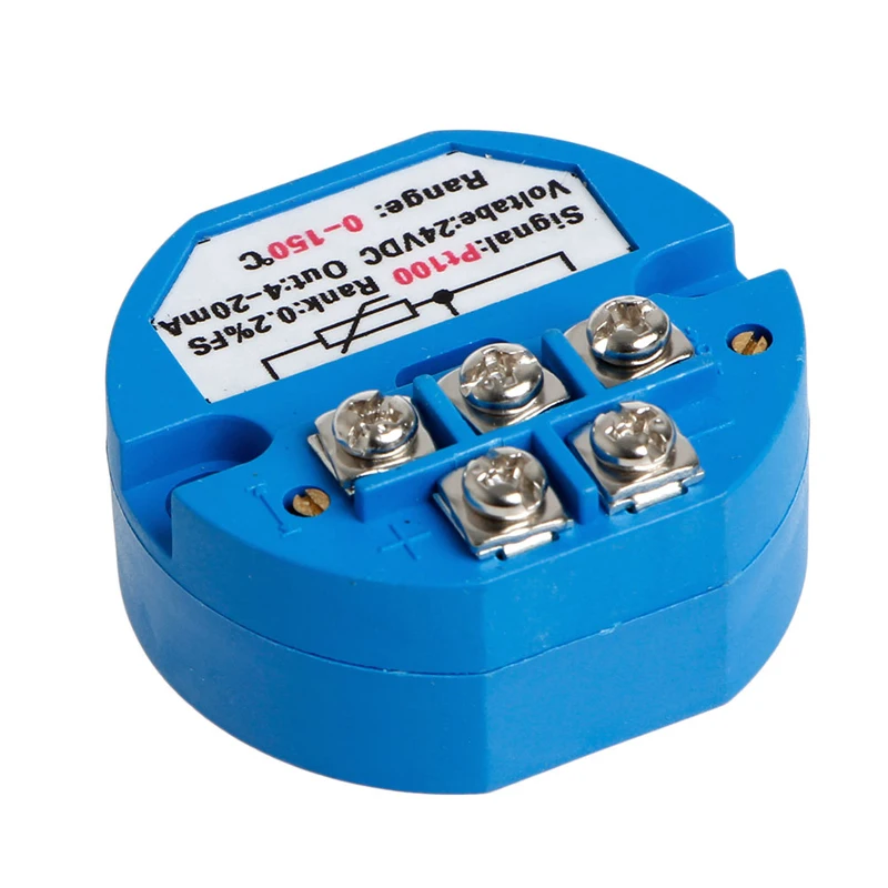 Pt100 Temperature Transmitter Sensors 0-150℃ 4-20mA Output 0.2% Accuracy Module