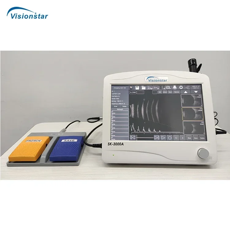 SK-3000ABP RetiWave1200 แบบพกพา All-in-one Professional Ophthalmic Eye Ultrasound เครื่อง A B P Scanner