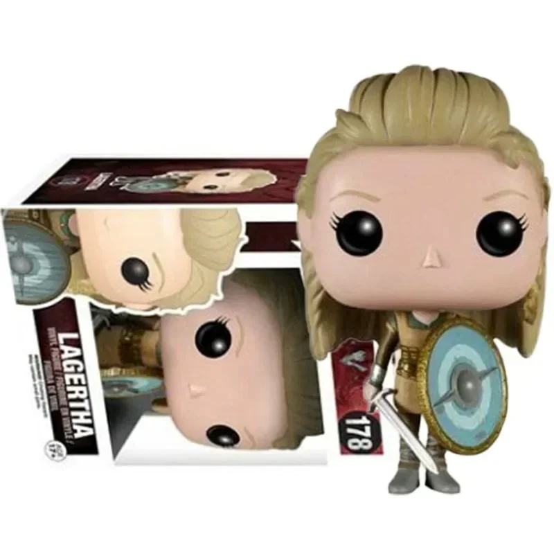 FUNKO POP Television  Vikingar Lagertha 178# Ragnar Lothbrok 177# Vinyl Figure Toys Vinyl Figure Dolls Collection Toys