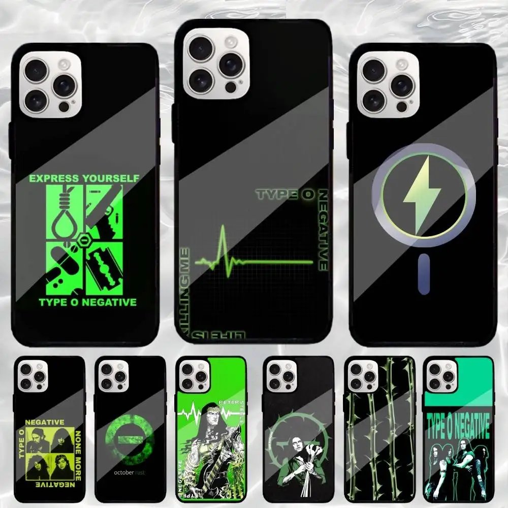 

T-Type O Negative Rock Band Phone Case For iPhone17,16,15,14,13,12,11 Plus,Pro Max Magnetic For Magsafe Wireless Charging