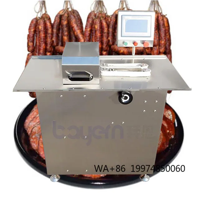 

Electric Pork Sausage Binding Machine Stuffer and Linker Sausage Casing Tying Machine Sausage Making Machine Production Line