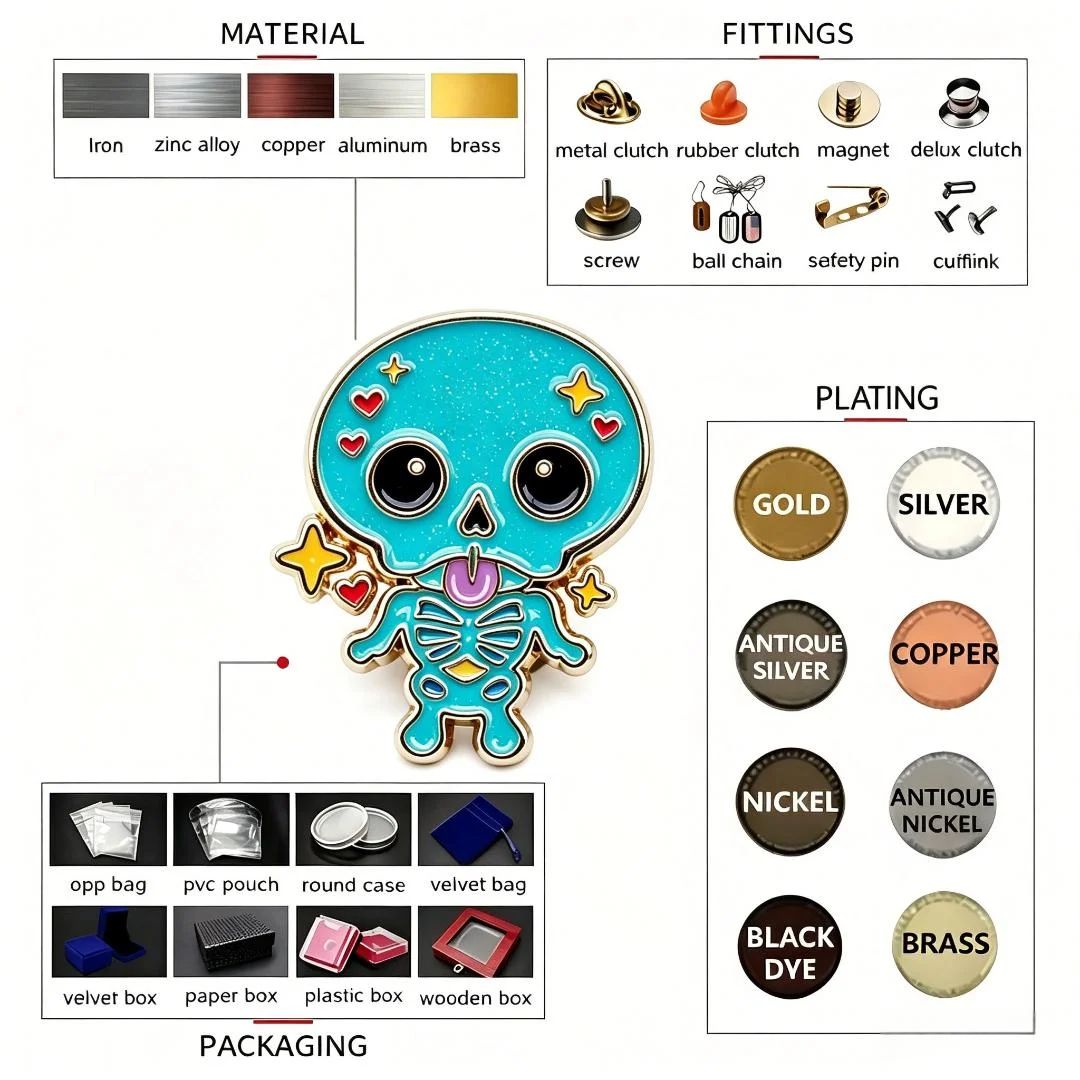 Custom Soft Enamel Pins Anime Zinc Alloy Metal Badge Icon/Photo/Logo Badge Metal Pin Promotional Gifts For Offline Activities