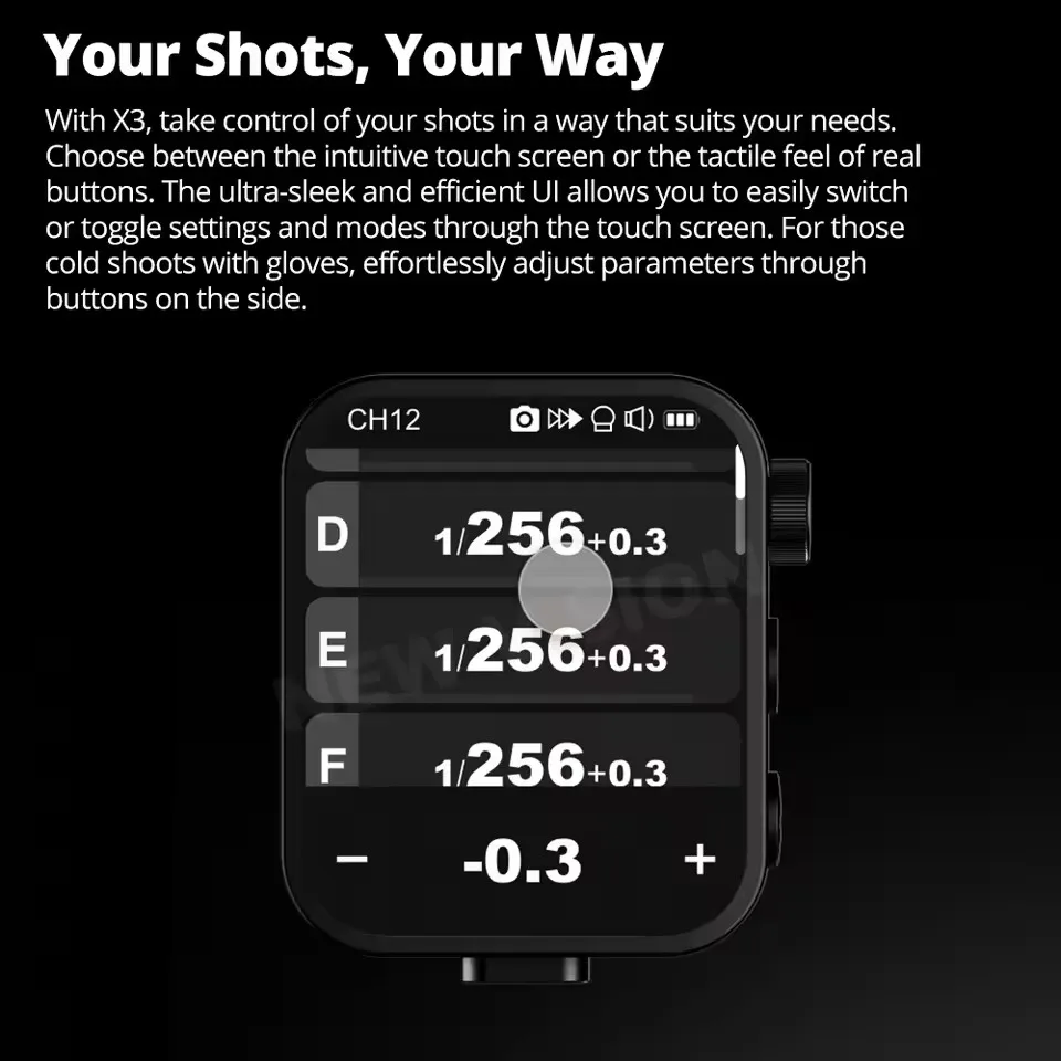 Original Godox X3 Wireless Flash Trigger TTL HSS 2.4G OLED Touch Screen Transmitter Quick Charge for Canon Nikon Sony Fujifilm