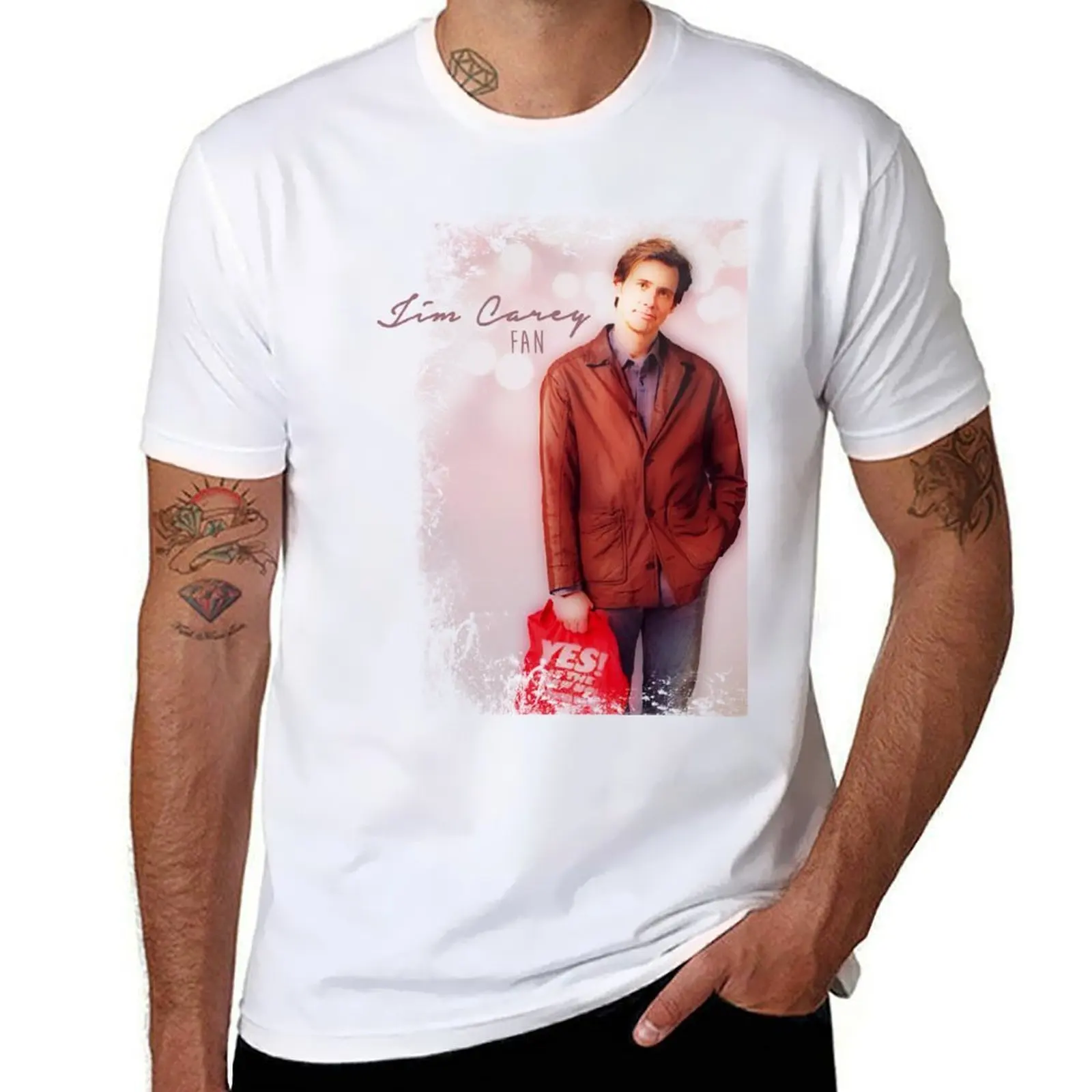

Jim Carrey Fan T-Shirt cotton t shirts man 100% man tshirt t shirt custom print T-shirt