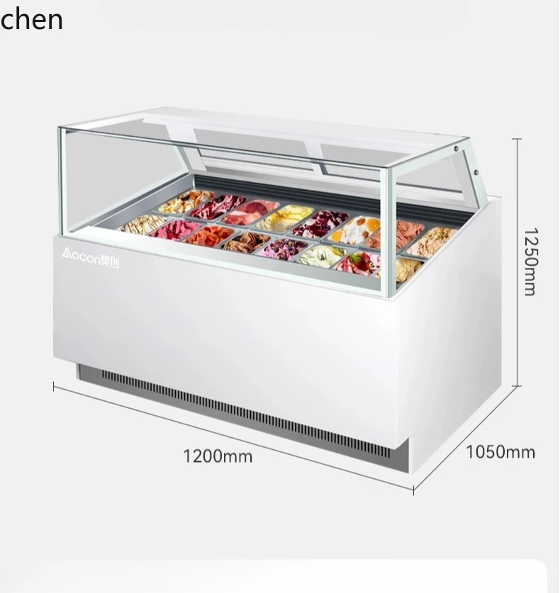 BX Ice Cream Display Cabinet Small Air-cooled Frozen Hard Ice Cream Stick Freezer Ice Cream Cabinet