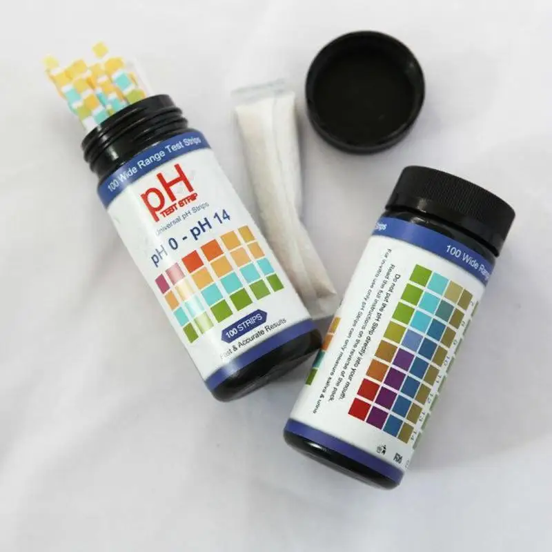 100 Pcs Multipurpose PH Test Strips Universal Litmus Paper 0-14 Acidic Alkaline Indicator Food Lab Soil