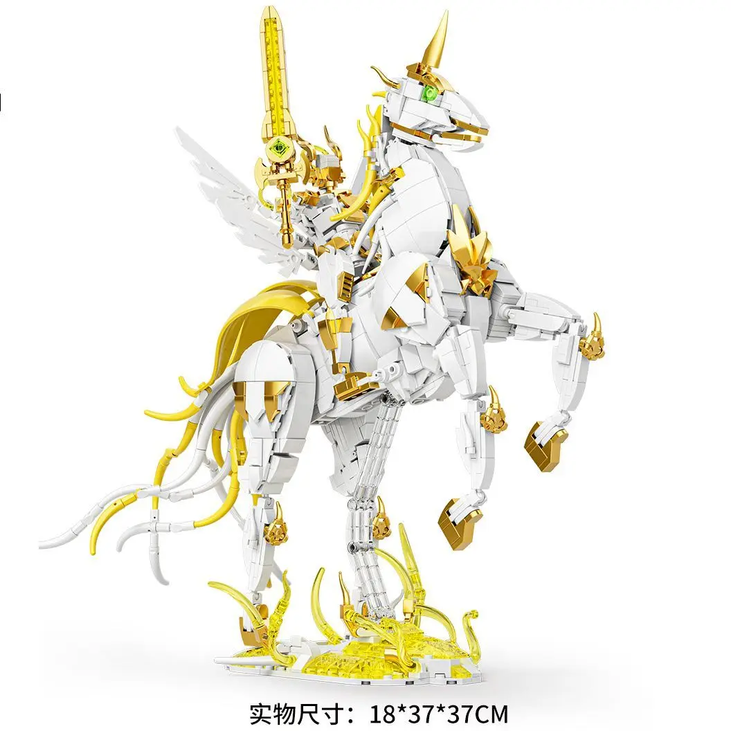 NEW Saint Seiya Assembly Figure Anime Saint Seiya Angel Knight Divine Light Aciton Figures ABS Assembling Model Toy Boys Gift