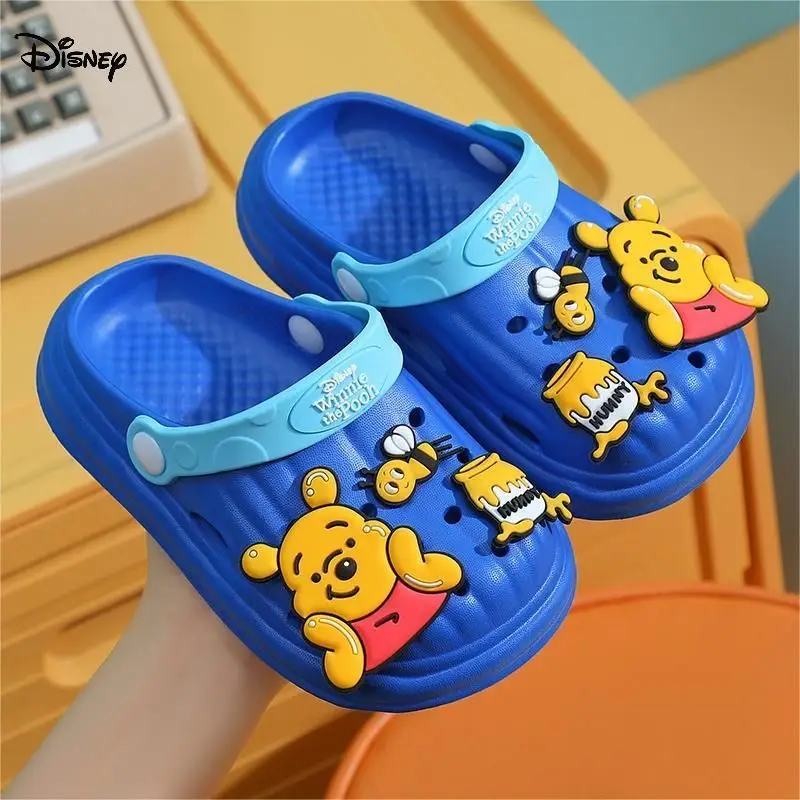 Pooh Bär süße süße Kawaii einfache Anime periphere Student Cartoon rutschfeste atmungsaktive weiche Sohle Strand Hausschuhe Sandalen Geschenk