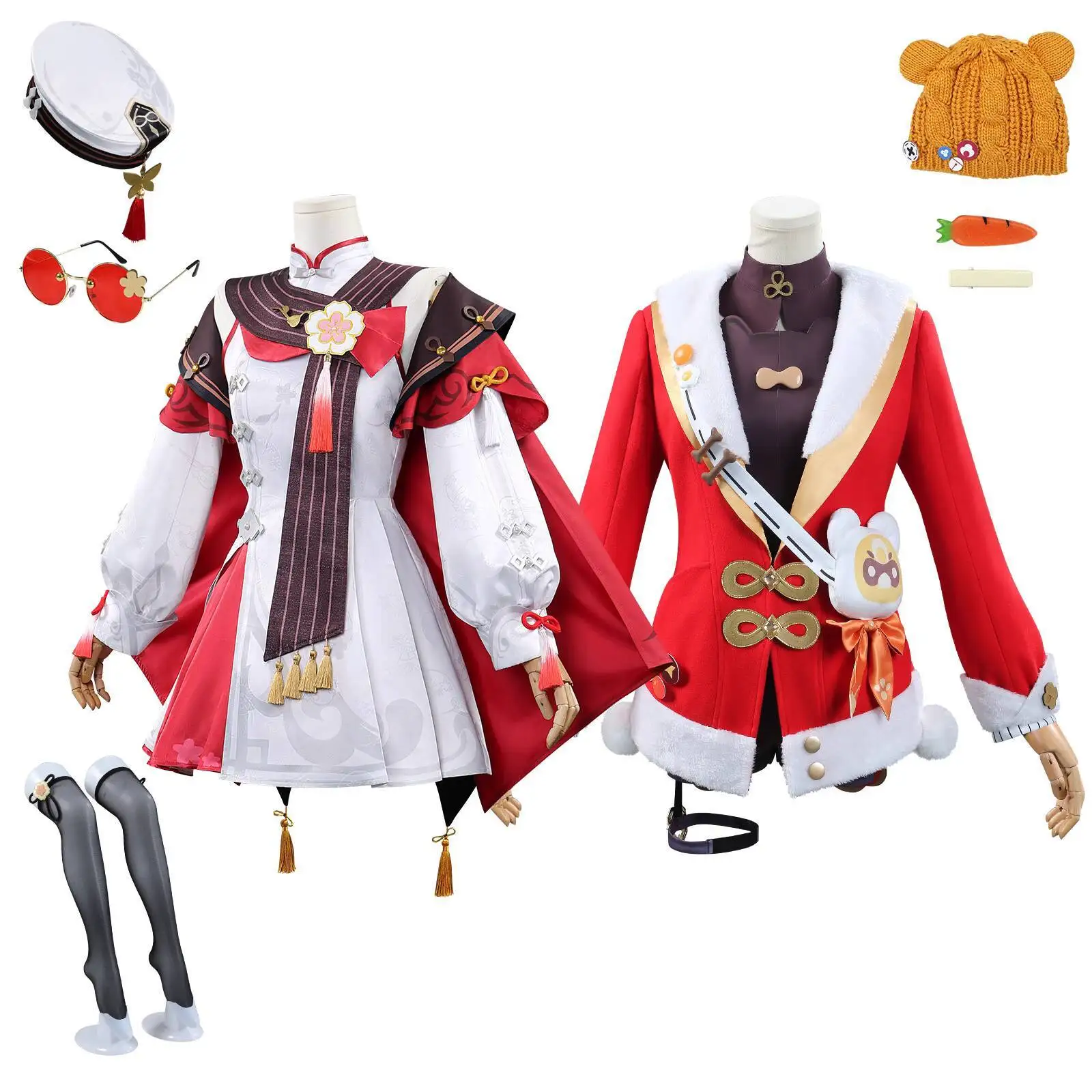 

New Genshin Impact Sea Lantern Festival Hu Tao Xiangling Fiesta Carnival Halloween Cos Cosplay Anime Role Clothing Women