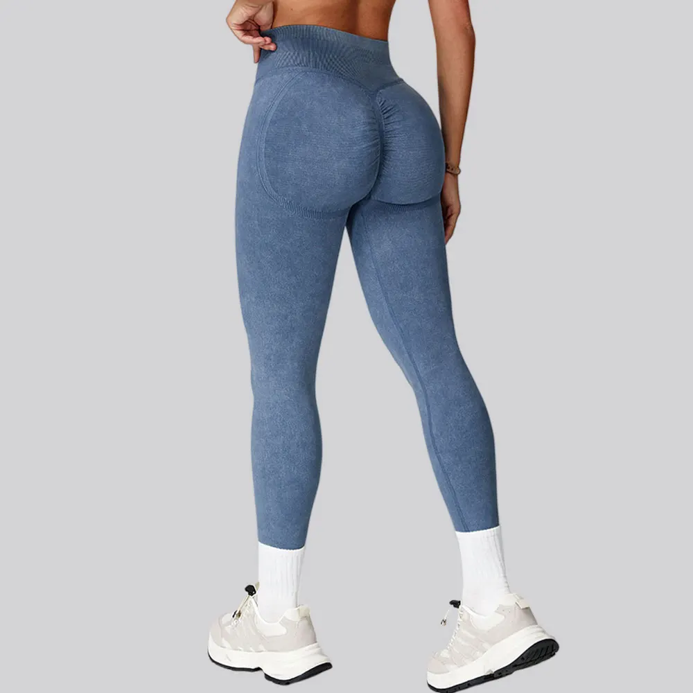 السراويل الرياضية مع مثير سلس رفع الأرداف السراويل الرياضية الضيقة المرأة عالية الخصر مرونة اللياقة البدنية الجري اليوغا طماق