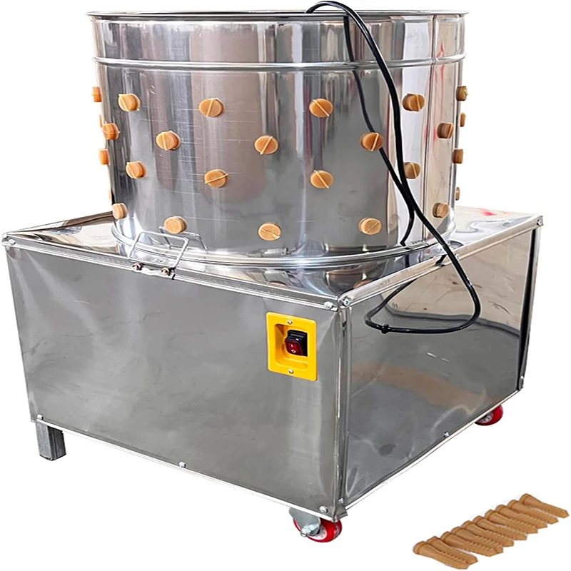 آلة نتف الدجاج الكهربائية مزيل ريش الدواجن آلة نتف الدجاج التركي التجارية من الفولاذ المقاوم للصدأ