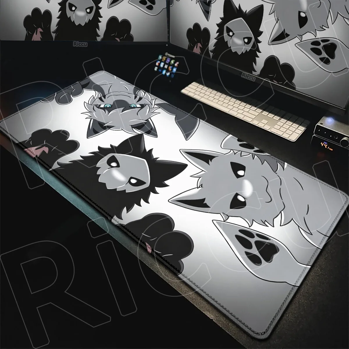 C-Changed Puro Hot Game Mouse Pad XXL Notebook Washable Keyboard Carpets Large HD Printing Tabletop Decoration Mauspad 900x400mm