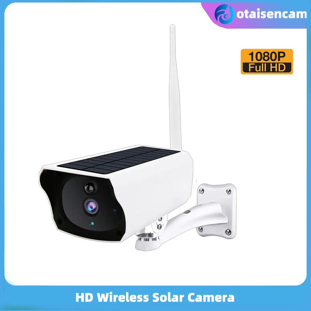 

1080P Bullet Outdoor WIFI Solar Camera Night Vision Two-way Talk IP67 PIR Infrared Alarm Multiple Language ABS Plastic Material