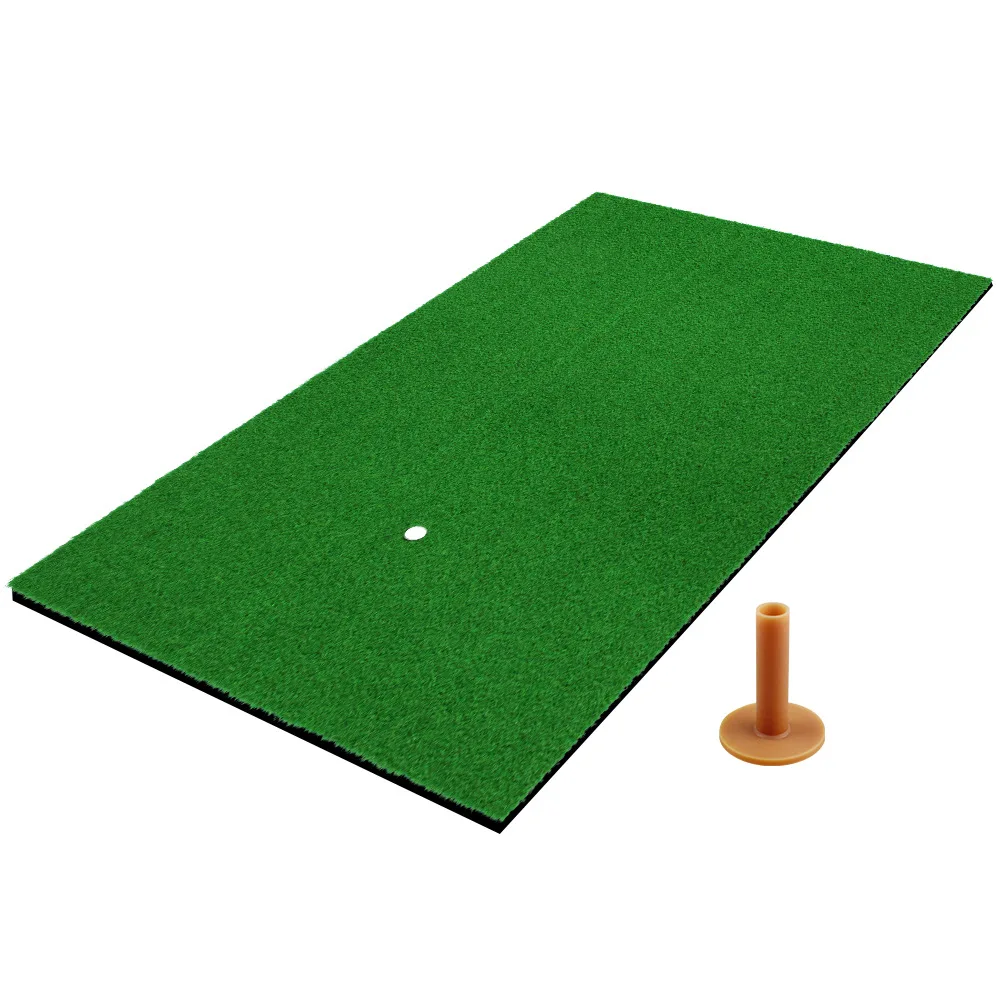 

30x20cm Golf Swing Practice Mat Golf Indoor Hitting Mat Artificial Lawn Grass Pad with Tee
