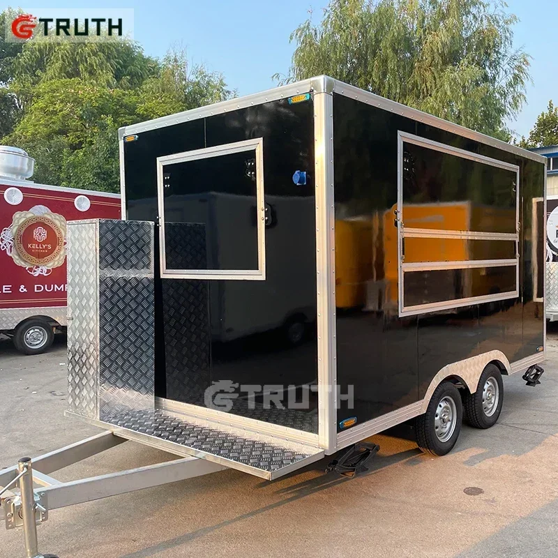 Newly Upgraded Truth Street Food Truck Travel Camping Camper Hot Dogs Burger Trailer Van