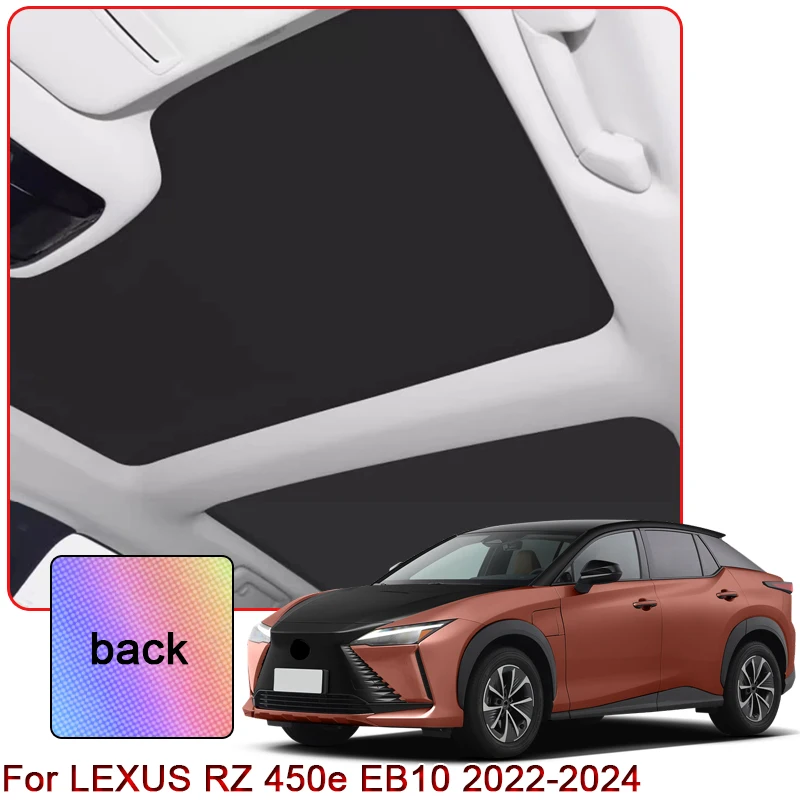 Colorful Ice Crystal Car Roof Sunshade For LEXUS RZ 450e EB10 2022 2023 2024 Car Clip-on Sunroof Skylight Blind Shading Cover