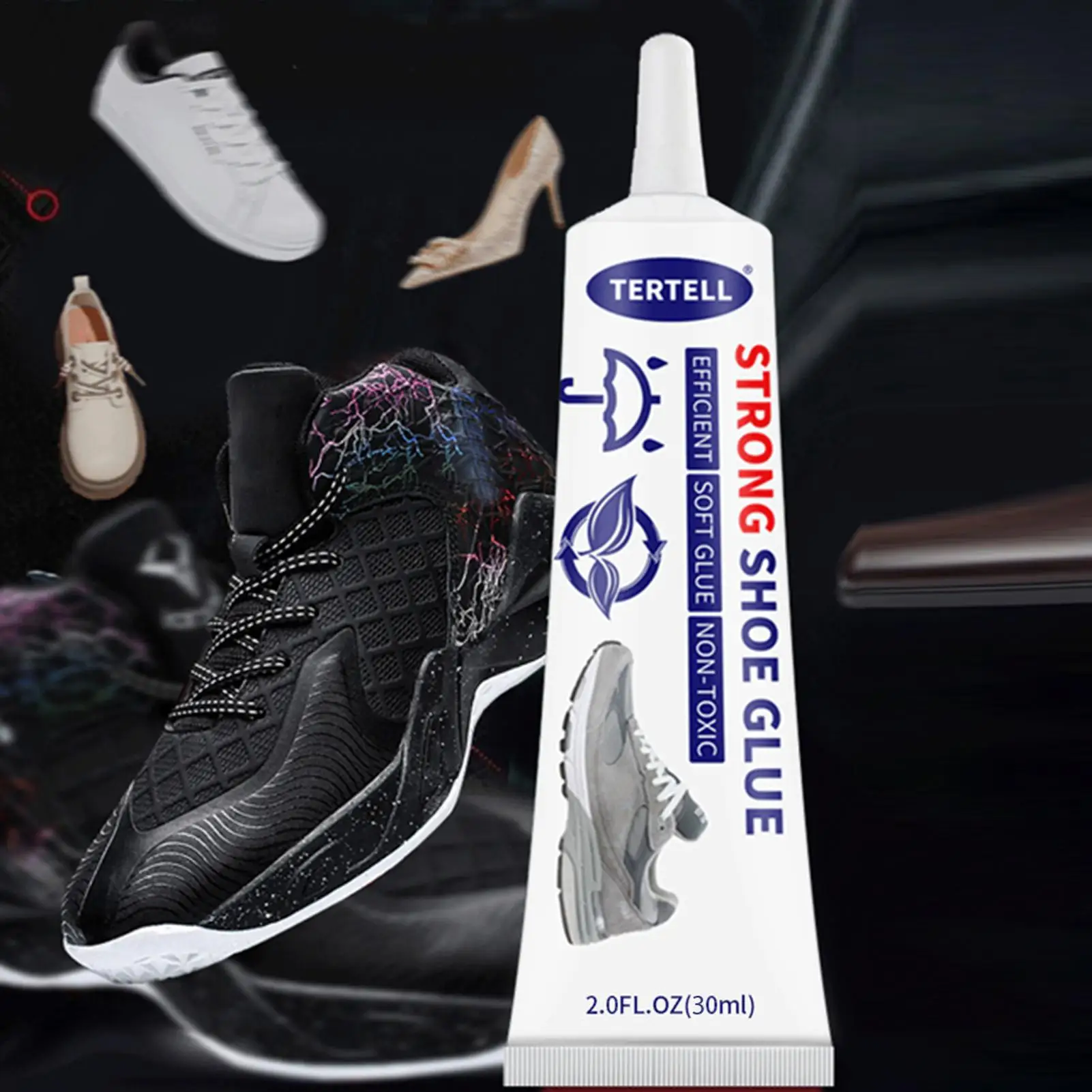 60ml Strong Shoe-Repairing Adhesive Quick Dry Sneaker Fix Glue Waterproof Shoe Factory Special Leather Shoe Repair Glue