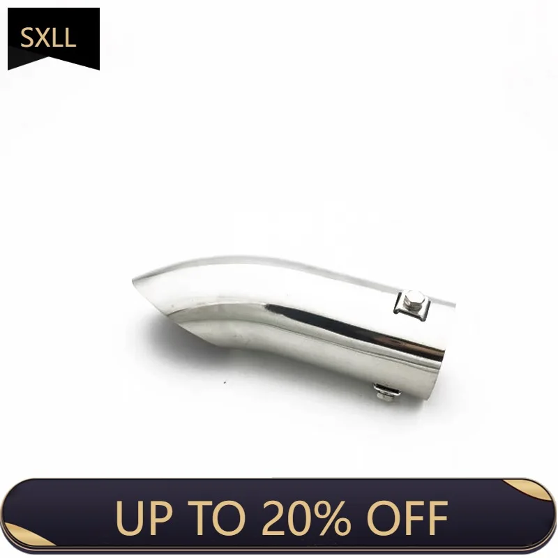 SXLL GTI 63mm 76mm pointe d'échappement automobile et pointe de silencieux de moto Performance 304 tuyau de système d'échappement en acier inoxydable