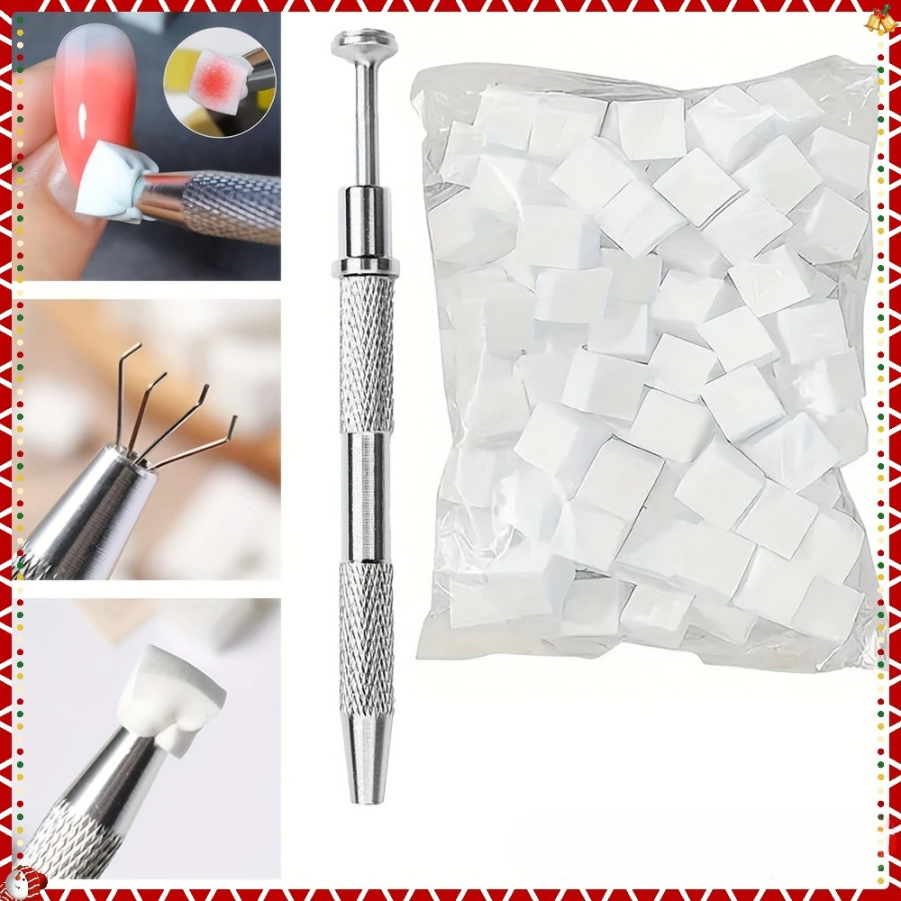 55Pcs Professional Cat Eye Nail Magnet Set Scissor Shape Metal Magnet Tool for DIY 3D Heart Galaxy Cat Eye for Nail Salon & Hom