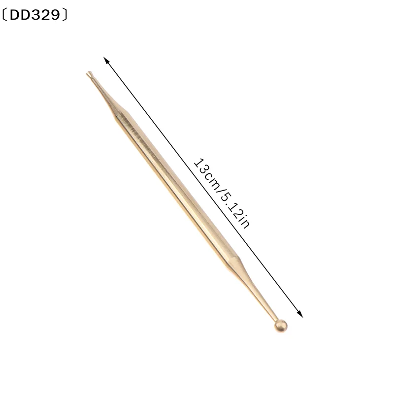 Brass Double Headed Ear Facial And Body Manual Acupuncture Pen Trigger Point Massager Deep Tissue Meridian Massage Tool〔DD329〕 view 3