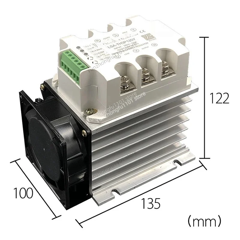 LSA‑TH3P90Y 90A Three‑Phase Fully Isolated AC Power Regulator Phase‑Shift Voltage Regulation Module