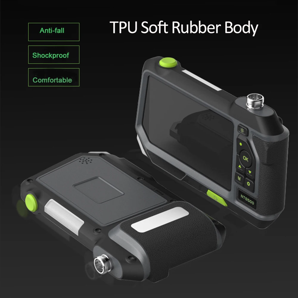 5.0" Screen Dual Lens endoscope Camera 1080P Digital Autofocus Videoscope Pipe Car Inspection Camera Borescope