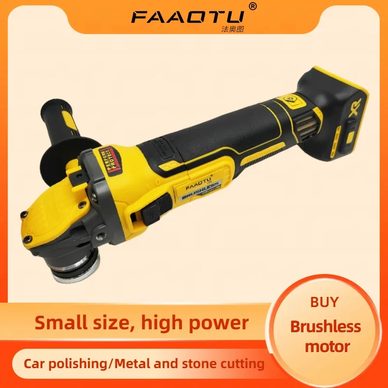 

Аккумуляторная угловая шлифмашина FAAOTU DCG409, 20В, бесщеточный двигатель, портативная, для резки, совместима с аккумуляторами Dewalt (без аккумулятора)