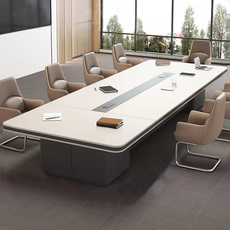 

New light luxury office, commercial high-end American modern conference table