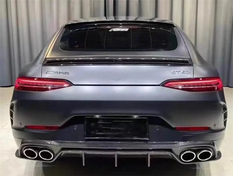 لمرسيدس بنز AMG GT43 GT50 GT53 2019 2020 2021 2022 2023 ReaI ألياف الكربون الوفير الخلفي الشفة المفسد عدة #3
