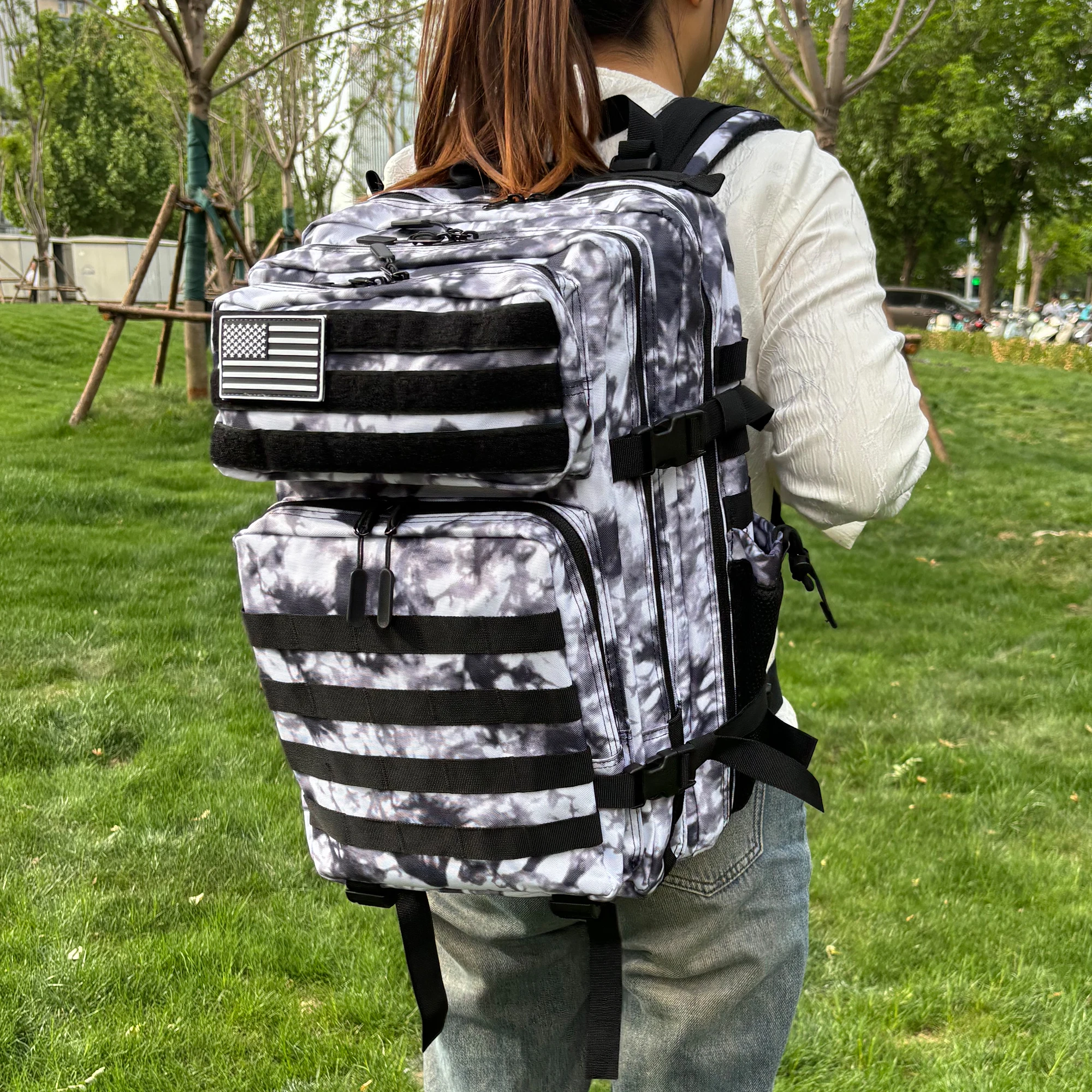 45L التكتيكية على ظهره 3P حقيبة 3 أيام الاعتداء في الهواء الطلق على ظهره السفر مقاوم للماء تسلق حقيبة الظهر التخييم التنزه الصيد Mochila