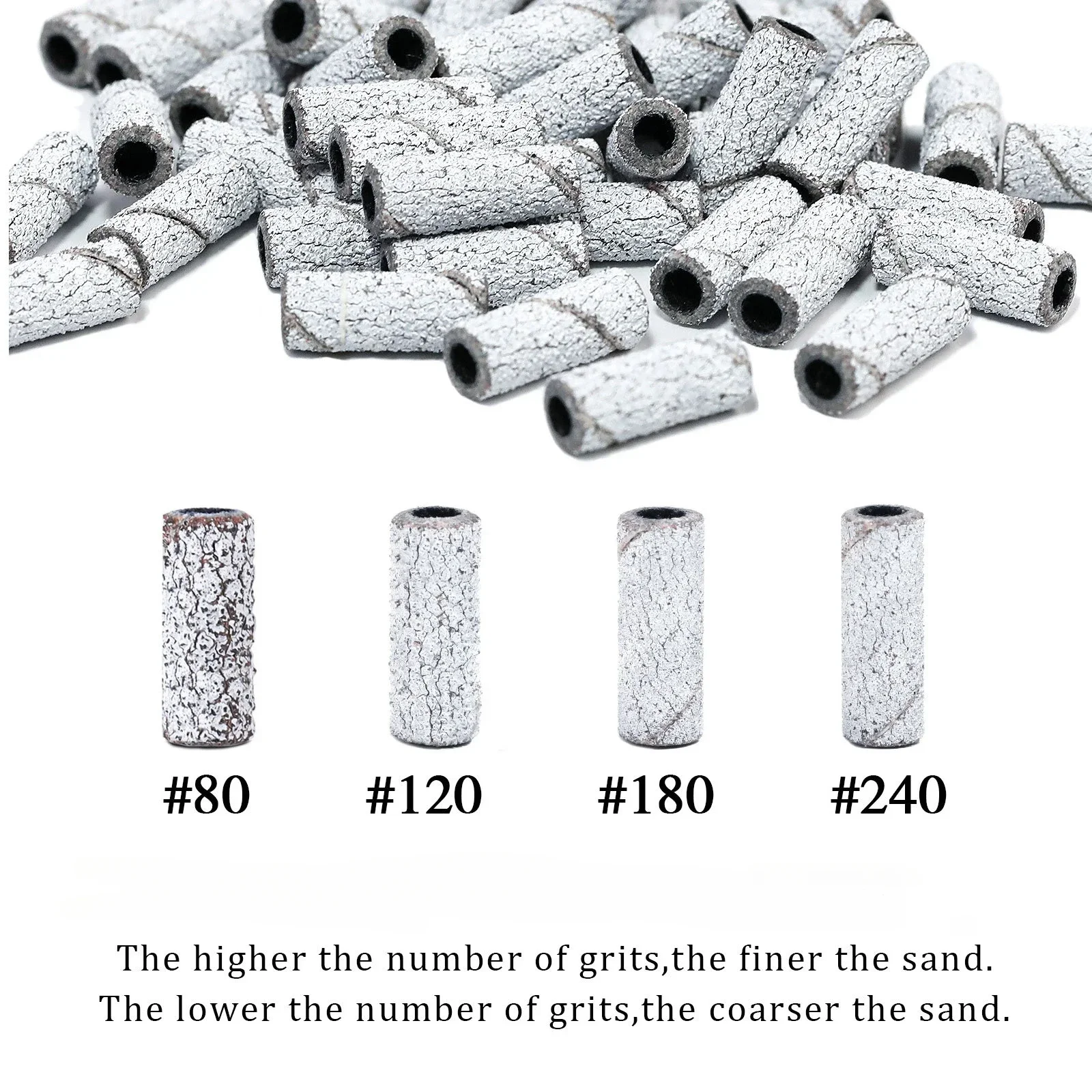 مثقاب أظافر صغير صغير مع مزيل نسيج الجلد الميت ، أداة وردية لتلميع الأظافر والباديكير ، Bit 148