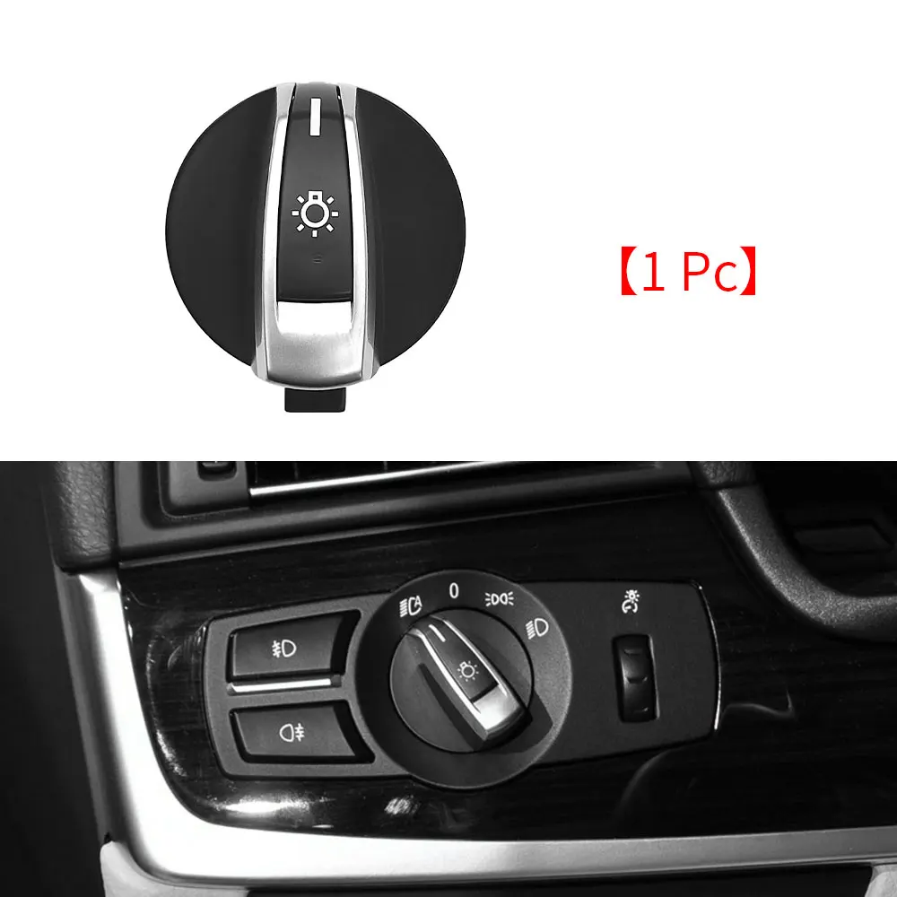 For BMW 5 6 7 Series X3 X4 Car Headlight Switch Button Light Control Panel Fog Light Switch For BMW F02 F10 F18 F07 F06 F25 F26