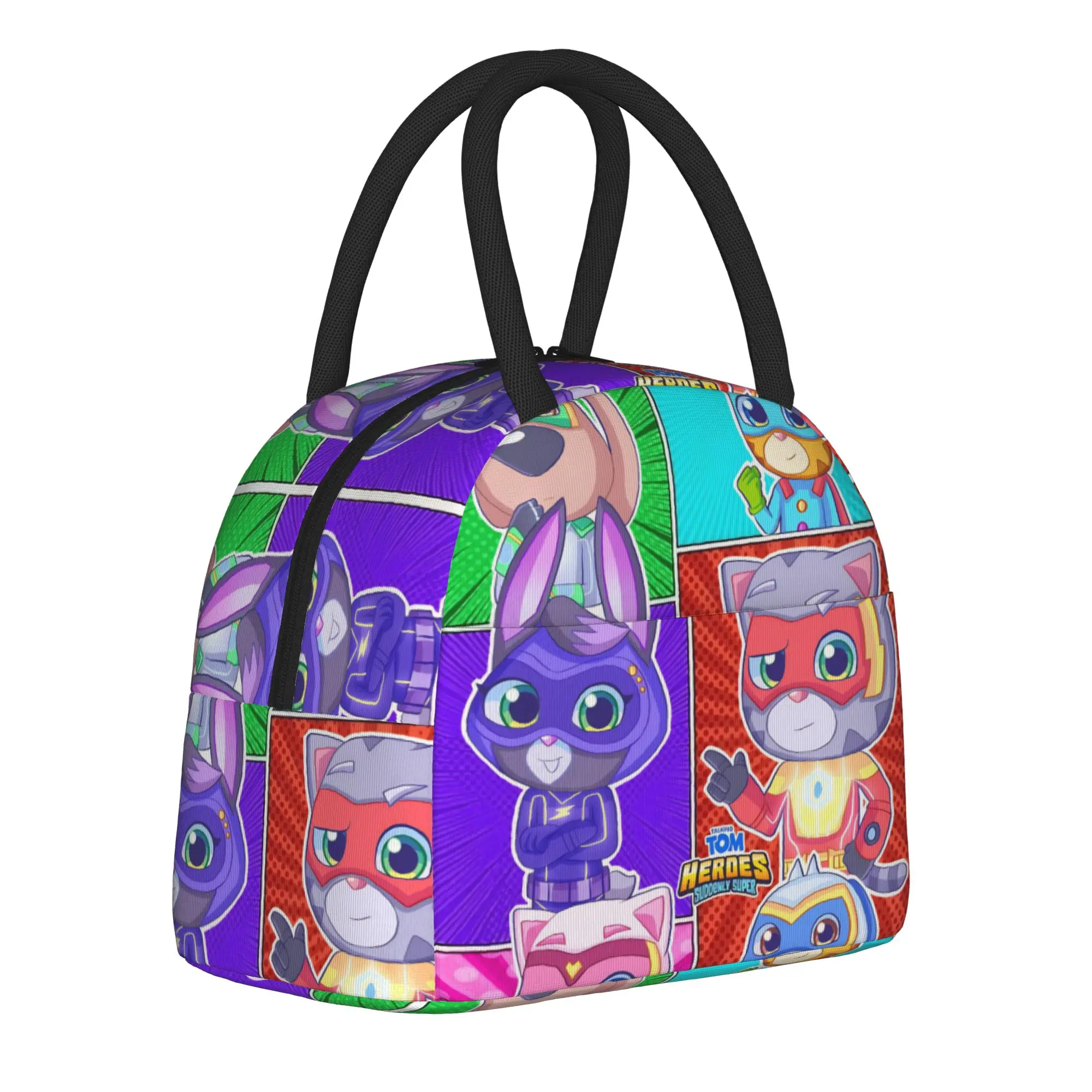 T-Talking T-Tom And F-Friends Insulated Lunch Bag for Men Women  Food Container Portable Cooler Thermal Lunch Boxes For Work