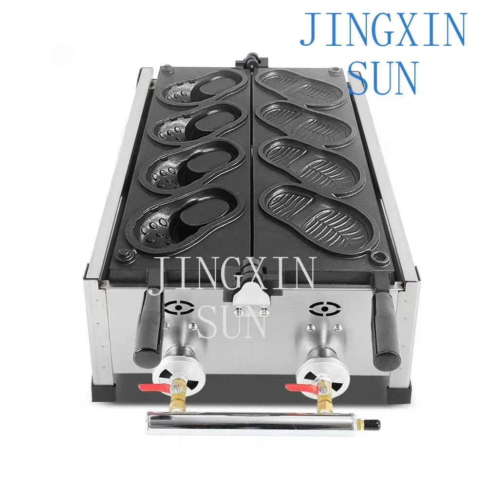 Customizable Commercial Slipper Waffle Maker Electric Gas Novelty Waffle Bread Maker Non-Stick Coating
