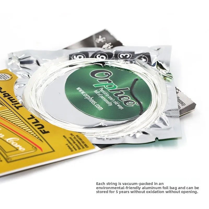 ملحقات الجيتار، أوتار Orphee QC أوتار جيتار كلاسيكية، مجموعة أوتار من النايلون متوسطة وعالية التوتر #4