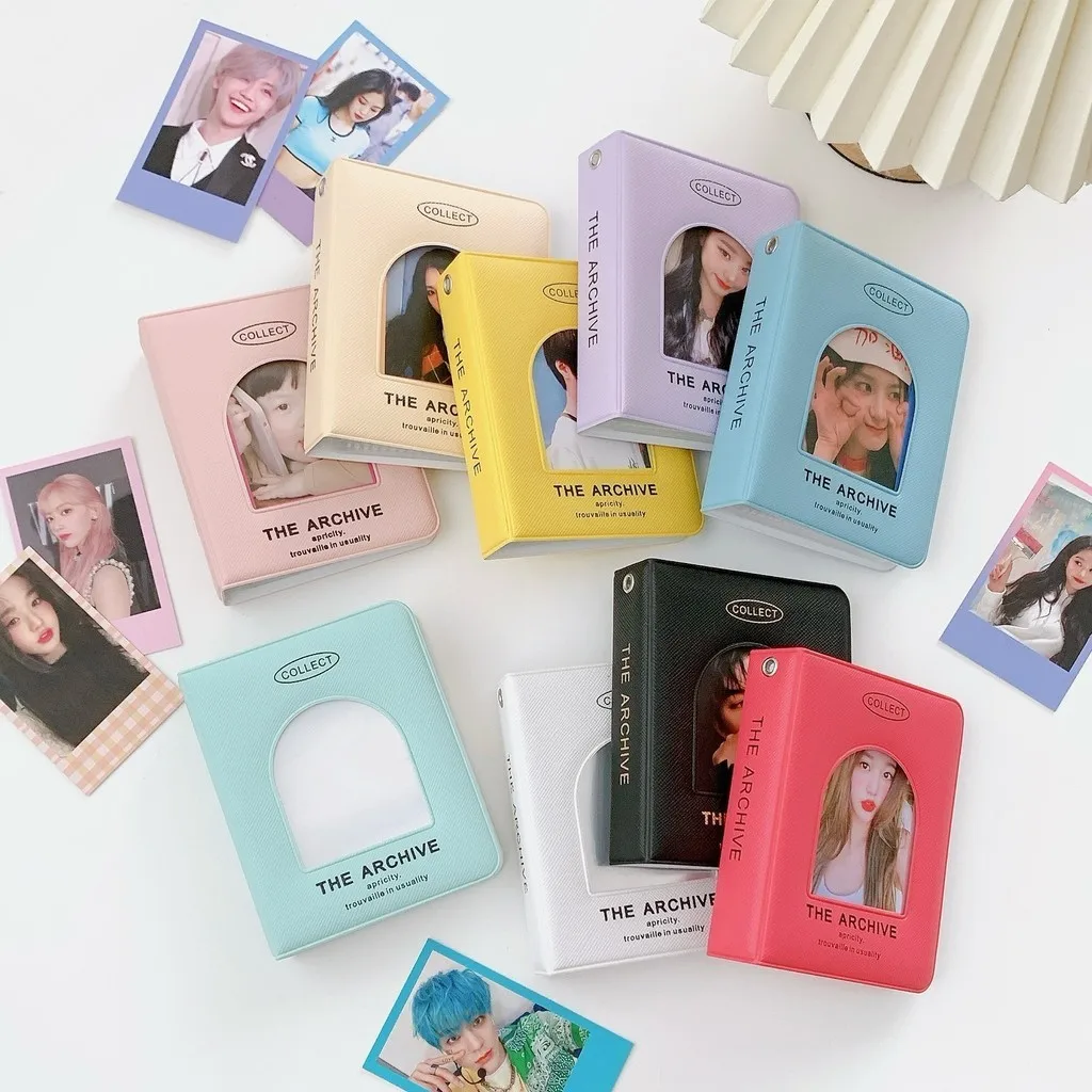 Photocard Holder Book 3 Inch Mini Photo Card Binder 40 Pockets Kpop Photocard Binder for Star Chasing Photo Storage Collection
