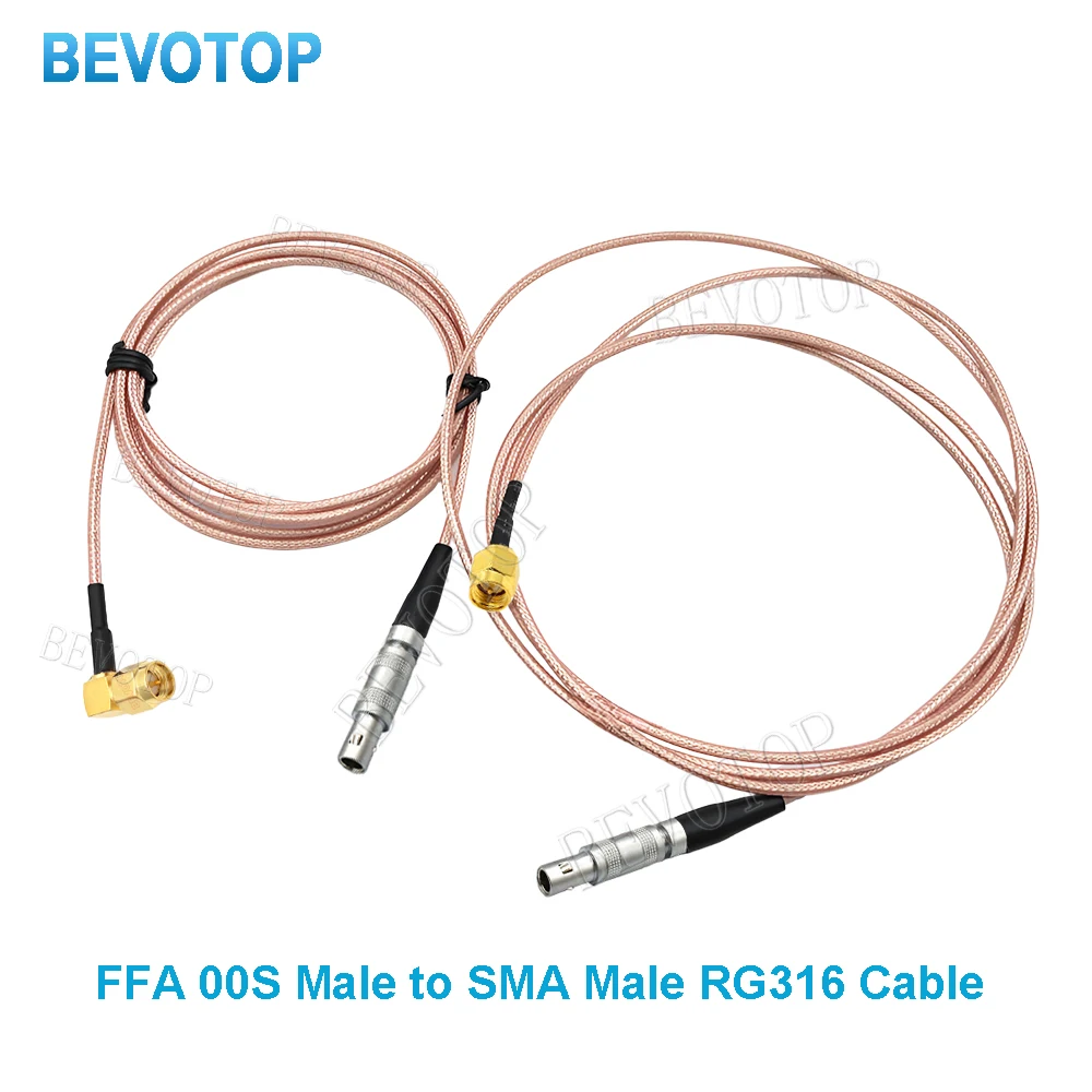 BEVOTOP RG316 Cable SMA to FFA Connector FFA 00 Plug RF Coax Pigtail Assembly Pigtail for Ultrasonic Flaw Detector Line