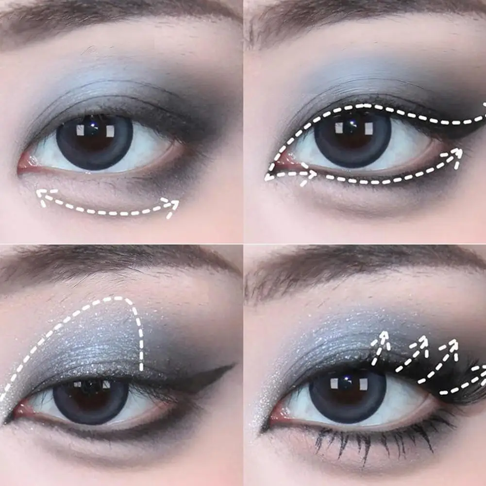 12 Color Eyeshadow Palette 3-in-1 Matte Eyeshadow Contour Blush Autumn Winter Daily Light Makeup Long Lasting Eye Shadows