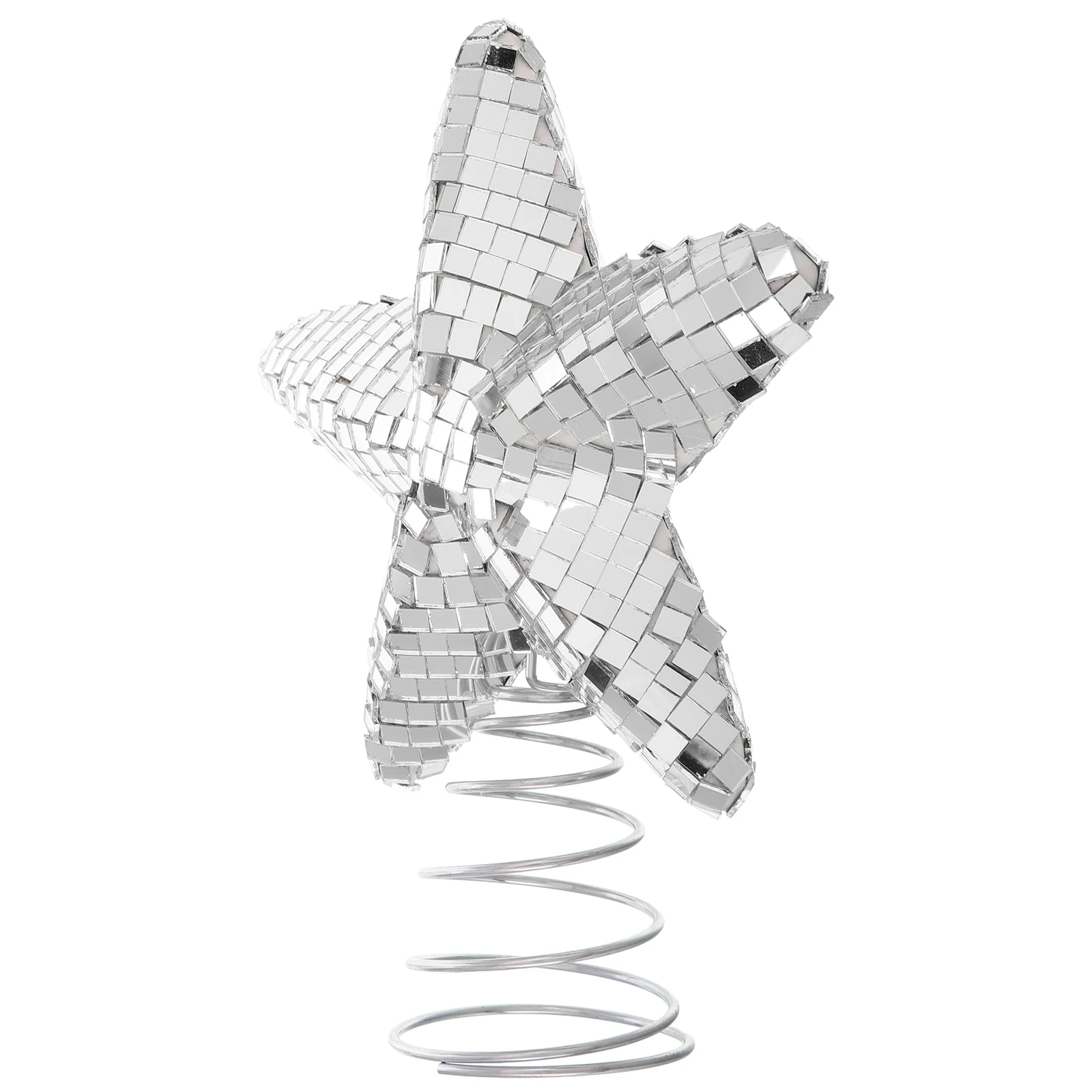 

Christmas Tree Decoration Treetop Disco Star Tree Topper Glitter Star Mini Xmas Tree Topper For Holiday Ornament Or Home Decor