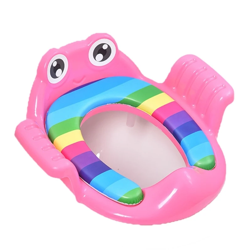 Easy to Install Children Toilet Helper Non Slip Kids Toilet Tool Playful Theme Cushion for Enjoyable Bathroom Experience QX2D